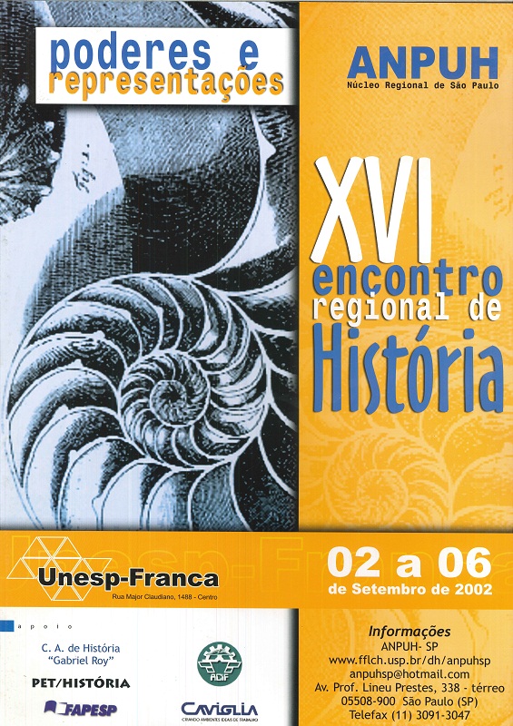 XVI ENCONTRO ESTADUAL DE HISTÓRIA - ANPUH-SP 